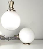 Gispen - W.H. Gispen - Lamp (2) - Opaline glas - twee Gispen