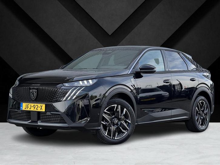 Zakelijke Lease |  Peugeot 3008 GT 1.2 Hybrid 145pk e-DCS6, Auto's, Peugeot, Dealer onderhouden, Lease, Zwart, Automaat, SUV of Terreinwagen