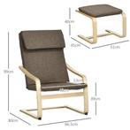 TRUUSK Comfortabele Relaxstoel met Voetenbank - Oorfauteuil, Huis en Inrichting, Fauteuils, Verzenden, Nieuw