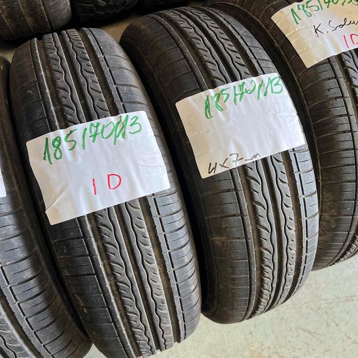 2 x Kumho Solus 185-70-13 Zomerbanden 7mm, Auto-onderdelen, Banden en Velgen, 13 inch, Zomerbanden, 185 mm, Personenwagen, Gebruikt