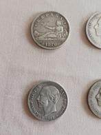 Spanje. Alfonso XII. 2 Pesetas 1870-1882 (Zonder, Postzegels en Munten, Munten | Europa | Niet-Euromunten