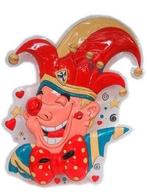Wanddecoratie Clown Prins Carnaval 60cm, Verzenden, Nieuw