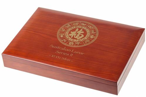 Verzameldoos Lunar II - 10 oz (12 munten), Postzegels en Munten, Munten | Oceanië, Losse munt, Verzenden