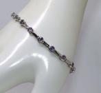 Zonder minimumprijs - Armband Zilver - 2.85ct. tw. Tanzaniet, Nieuw