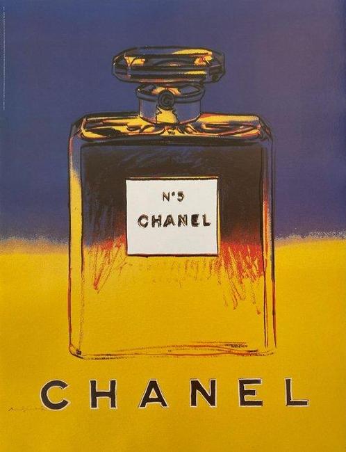 Andy Warhol, after - Chanel n. 5: Yellow/blue - Jaren 1990, Huis en Inrichting, Overige Huis en Inrichting