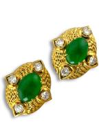 Oorbellen - 14 karaat Geel goud - 1.36ct. tw. Diamant, Nieuw