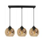 Hanglamp – Industrieel 3-Lichts Amber – Langwerpig, Nieuw, Verzenden, Glas