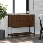 vidaXL Dressoir 100x36x85 cm bewerkt hout bruin eikenkleur, Huis en Inrichting, Kasten | Dressoirs, 100 tot 150 cm, Verzenden