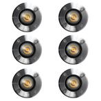 Grondspot LED Ø11 Rond RVS set (6-stuks) Tuinverlichting, Verzenden, Nieuw