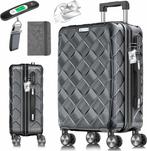 Reiskoffer- met wielen -  hardcase - 66 cm / 84 liter - met, Verzenden, Nieuw