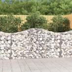 vidaXL Schanskorven 2 st gewelfd 200x30x100/120 cm ijzer, Tuin en Terras, 100 cm of meer, Verzenden, Nieuw, Metaal