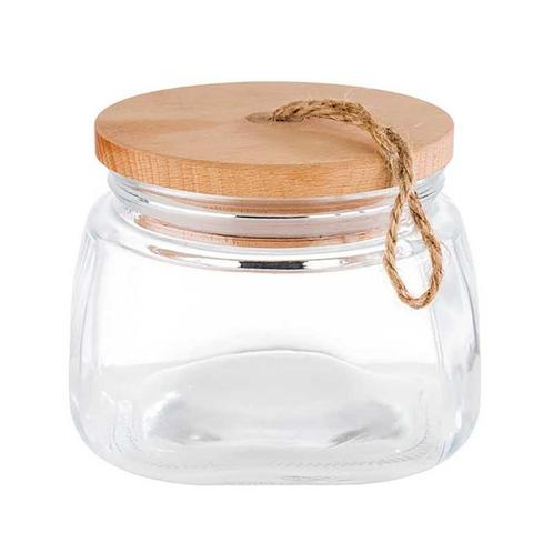 Glazen Potje met Houten deksel (3 formaten), Zakelijke goederen, Horeca | Overige, Verzenden