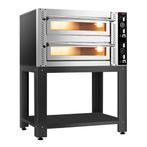 GGM Gastro | Elektrische pizzaoven - (Volle vuurvaste klei), Verzenden, Nieuw in verpakking