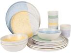 Bo-Camp - Pastel - Servies - Annecy - 16 Stuks, Verzenden, Zo goed als nieuw