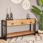 *WOONWINKEL* Starfurn Boaz Sidetable Mangohout 150 Cm, Huis en Inrichting, Tafels | Sidetables, Verzenden, Nieuw