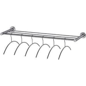 Intersteel garderobe 1 meter met 6 kledinghangers rvs, Huis en Inrichting, Woonaccessoires | Kapstokken, Verzenden