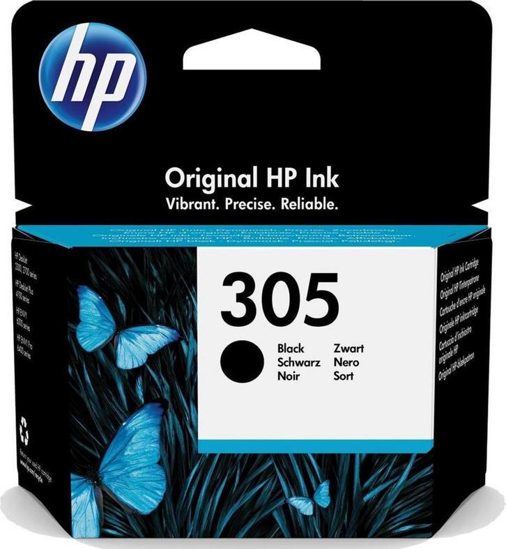 HP 305 Black Original Ink Cartridge Origineel Zwart 1, Computers en Software, Printers, Verzenden