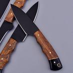 Keukenmes - Chefs knife - Hout en hoogwaardig staal met, Antiek en Kunst