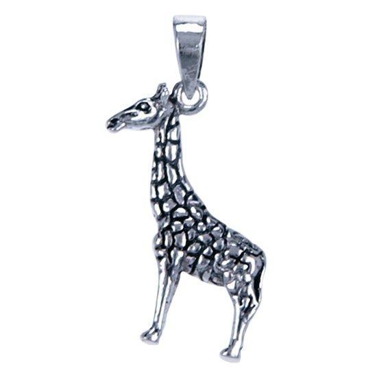 Zilveren Giraf ketting hanger, Sieraden, Tassen en Uiterlijk, Kettinghangers, Verzenden