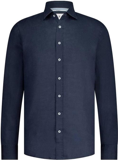 State Of Art Overhemd Linnen Navy maat XXL Heren, Kleding | Heren, Overhemden, Blauw, Nieuw, Verzenden