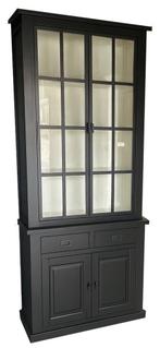 Buffetkast Soest zwart - wit met stalen deuren 100 x 240cm, Ophalen of Verzenden, Nieuw