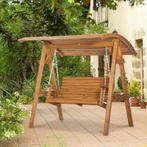 Overdekte Schommelbank Voor Tuin En Terras Grenenhout Bruin