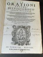 Luigi Grotto Cieco DHadria - Le Orationi Volgari - 1604, Antiek en Kunst