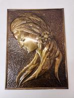 Plaquette - Messing, Hout