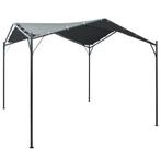 vidaXL Prieel 3x3 m staal antraciet, Tuin en Terras, Partytenten, Verzenden, Nieuw