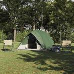 vidaXL Camping Tent Groen 275 x 230 x 140 cm Polyester, Caravans en Kamperen, Tenten, Verzenden, Nieuw