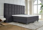 ACTIE! Boxspring Napoli 180 200 Antraciet, Huis en Inrichting, Verzenden, 180 cm, 200 cm, Nieuw