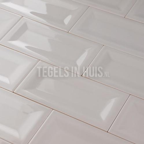 Wandtegel evolution in metro glans licht grijs 7,5x15 cm, Doe-het-zelf en Verbouw, Tegels, Wandtegels, Nieuw, 10 m² of meer, Keramiek