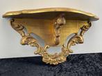 Beeldje - Elegante Wandconsole - Hout