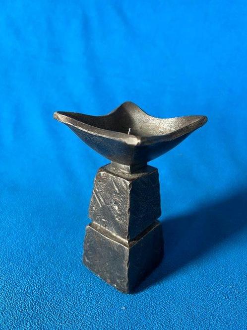 Kaarsenhouder - IJzer - Brutalist staal, Antiek en Kunst, Curiosa en Brocante