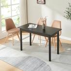 Eettafel Den Haag 120x60x75 cm zwart [en.casa], Huis en Inrichting, Tafels | Eettafels, Verzenden, Nieuw