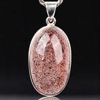 Zeldzame kwarts met rode lepidocrociet-inclusie Sterling