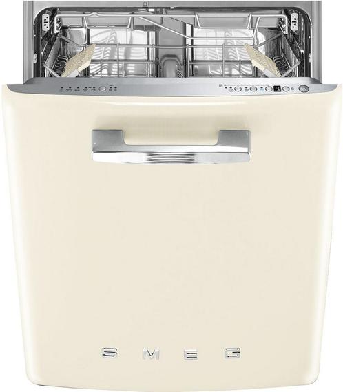 Smeg STFABCR3 retro jaren 50 onderbouw vaatwasser - crème, Witgoed en Apparatuur, Vaatwasmachines, Nieuw, 60 cm of meer, Energieklasse A of zuiniger