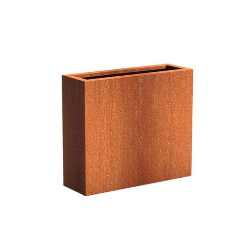 Cortenstaal plantenbak 90x30x80cm - Met bodem, Tuin en Terras, Bloembakken en Plantenbakken, 60 cm of meer, 60 tot 100 cm, Tuin