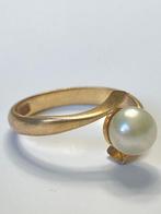 Zonder Minimumprijs - Ring - 18 karaat Geel goud Parel, Sieraden, Tassen en Uiterlijk, Ringen, Nieuw