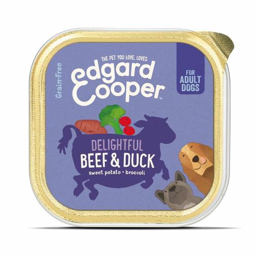 11x Edgard & Cooper Kuipje Vers Vlees Hondenvoer Rund - Eend, Dieren en Toebehoren, Dierenvoeding, Verzenden