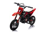 Crossmotor Rood 24 volt elektrische kindermotor met gevee..., Kinderen en Baby's, Speelgoed | Buiten | Skelters, Verzenden, Nieuw