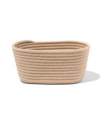 HEMA Mand 23x11cm touw beige-bruin, Verzenden, Nieuw