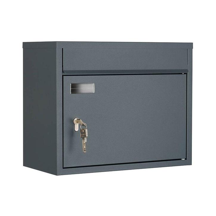 SafePost 910PZ wandbrievenbus met profielcilinderslot staal, Tuin en Terras, Brievenbussen, Nieuw, Verzenden