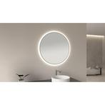 Ronde Spiegel BWS Sifo met LED, Dimbaar 60 cm Mat Zwart, Ophalen of Verzenden, Nieuw, Bad