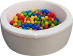 Ballenbad met 300 ballen - Wasbare hoes - 90 x 30 cm - Wit, Kinderen en Baby's, Nieuw, Ophalen of Verzenden