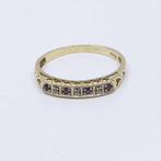 Ring - 18 karaat Geel goud - 0.06ct. tw. Robijn - Diamant -, Nieuw
