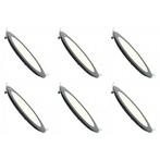 Voordeelpak LED Downlight Slim 6 Pack - Inbouw - 3W -, Metaal of Aluminium, Nieuw, Ophalen of Verzenden, Led