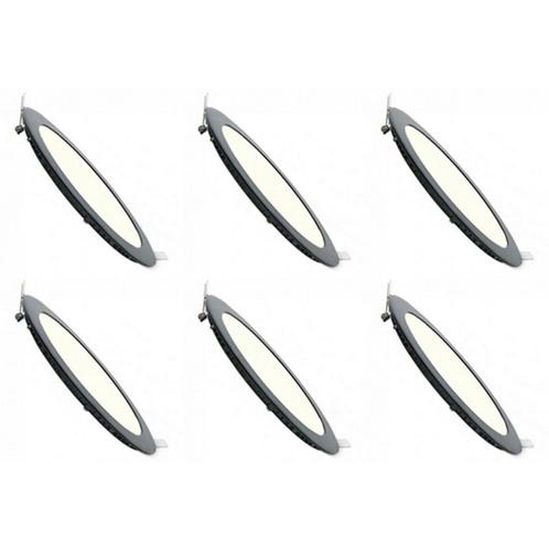 Voordeelpak LED Downlight Slim 6 Pack - Inbouw - 3W -, Huis en Inrichting, Lampen | Spots, Plafondspot of Wandspot, Nieuw, Led