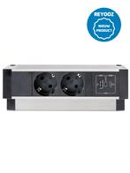 Universele opbouw powerdock - 200mm - zwart - 2x 220v -...., Nieuw in verpakking