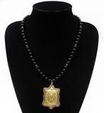 Obsidián - Ketting - Talisman Tortue - Bescherming, wijsheid, Antiek en Kunst